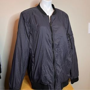 Black Bomber Zip Up Jacket Size XXL by Soulstar